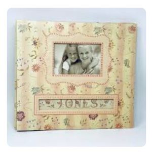 K & COMPANY FRAME A NAME CUSTOM PERSONALIZED FLOWER PHOTO ALBUM